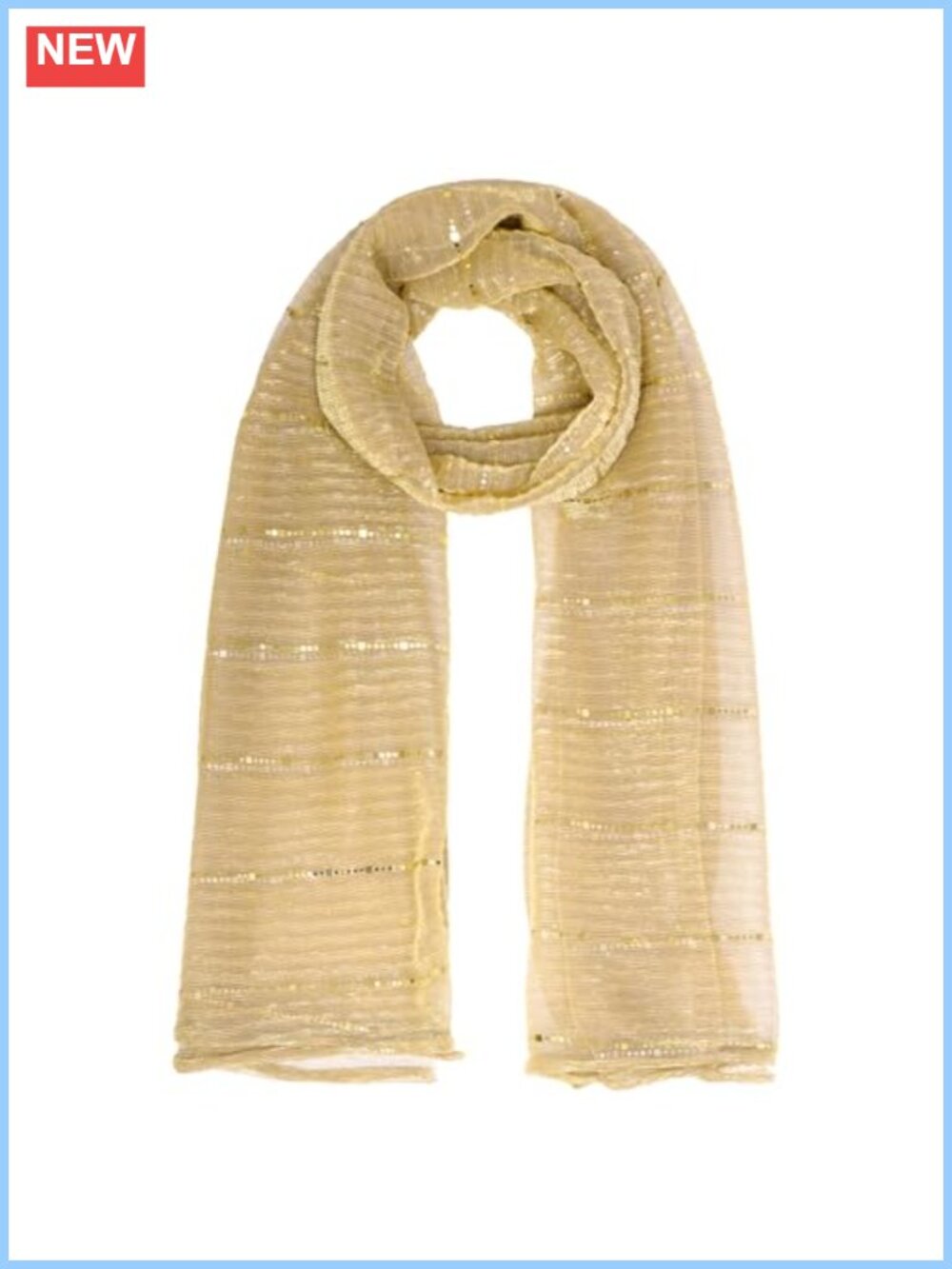 Women Sequin Bandana Mesh Scarf Sheer Wrap Evening Shawl